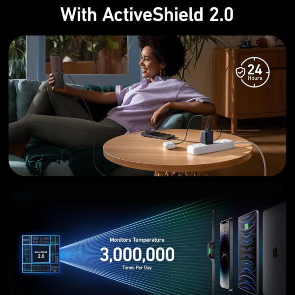 Củ Sạc Nhanh 67W 3 Cổng 2C1A GaNPrime Anker 735 A2669