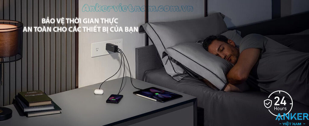 Bộ Sạc Nhanh 120W Anker 737 GaNPrime 2C1A A2148