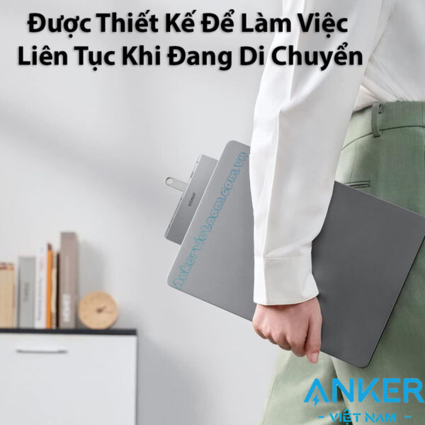 Hub USB-C Anker 547 Gắn Cho Macbook Hỗ Trợ HDMI 4K@60Hz +2*USB+1+USB-C + SD/TF + PD100W-A8354