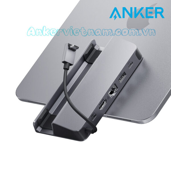 Hub Mở Rộng USB-C Cho Điện Thoại, Tablet, Game Console Hỗ Trợ HDMI 4K@60Hz + USB-A 3.2 Gen 1+USB-C 3.2 Gen 1+ RJ45 Tốc Độ 1Gbps + PD 100W Anker A83S1 6 Hub-USB-C Sang HDMI 4K@60Hz + USB 3.2 Gen 1 + USB-C 3.2 Gen 1 + Lan 1Gbps + PD 100W Có giá đỡ cho điện thoại, tablet, game console Anker A83S1