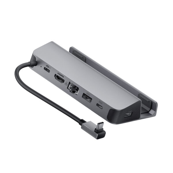 Hub Mở Rộng USB-C Cho Điện Thoại, Tablet, Game Console Hỗ Trợ HDMI 4K@60Hz + USB-A 3.2 Gen 1+USB-C 3.2 Gen 1+ RJ45 Tốc Độ 1Gbps + PD 100W Anker A83S1 1 Hub-USB-C Sang HDMI 4K@60Hz + USB 3.2 Gen 1 + USB-C 3.2 Gen 1 + Lan 1Gbps + PD 100W Có giá đỡ cho điện thoại, tablet, game console Anker A83S1