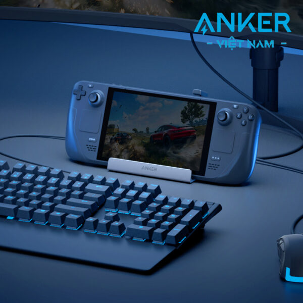 Hub Mở Rộng USB-C Cho Điện Thoại, Tablet, Game Console Hỗ Trợ HDMI 4K@60Hz + USB-A 3.2 Gen 1+USB-C 3.2 Gen 1+ RJ45 Tốc Độ 1Gbps + PD 100W Anker A83S1 15 Hub-USB-C Sang HDMI 4K@60Hz + USB 3.2 Gen 1 + USB-C 3.2 Gen 1 + Lan 1Gbps + PD 100W Có giá đỡ cho điện thoại, tablet, game console Anker A83S1