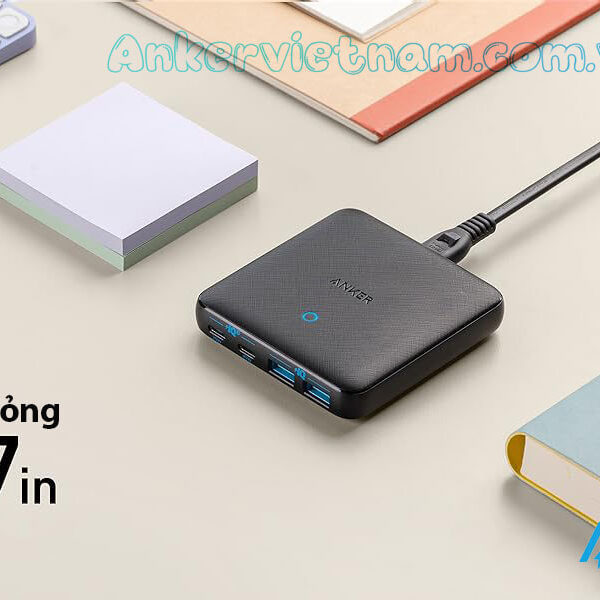 Củ Sạc 3A1C 65W Anker Powerport Atom III Slim A2046