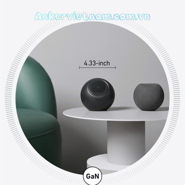 Trạm Sạc Anker MagGo Kèm ổ cắm điện và 2 cổng USB-C 2 Cổng USB-A Công Nghệ Qi2 A91C5