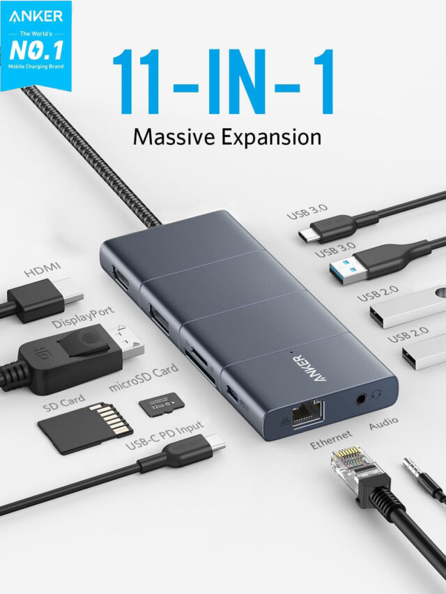 Anker 565 Hub USB-C 11 in 1 Tích Hợp Các Kết Nối Phổ Thông A8385