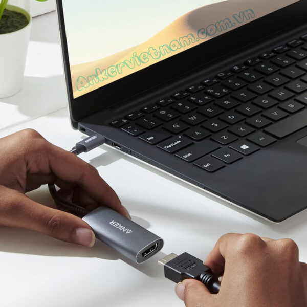 Cáp USB-C Sang HDMI 8K@60Hz 4K@144Hz Anker 518 A8317