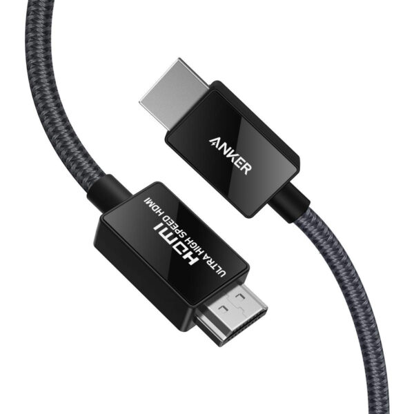Cáp HDMI 2.1 Dài 2M Dây Bện Nylon Hỗ Trợ 8K@60Hz , 4K@120Hz HDR eARC Băng Thông 48Gbps Anker A8743 1 Cáp HDMI 2.1 Dài 2M Hỗ Trợ 8K@60Hz 4K@120Hz HDR eArc Băng Thông 48Gbps Dây Bện Nylon Anker A8743