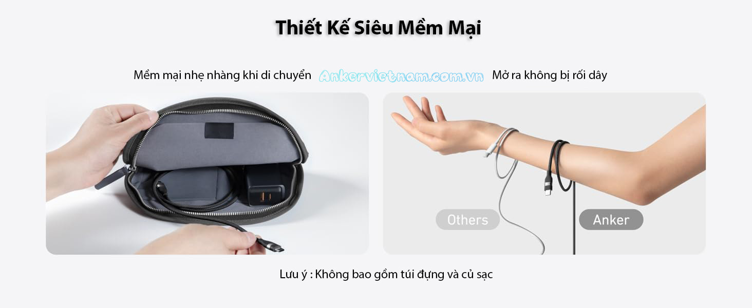 Dây Sạc 2 Đầu USB-C Công Suất 240W Anker A82E2