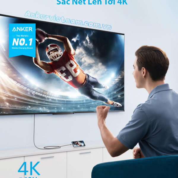 Cáp Chuyển USB-C Sanng HDMI 4K@60Hz Anker A8730