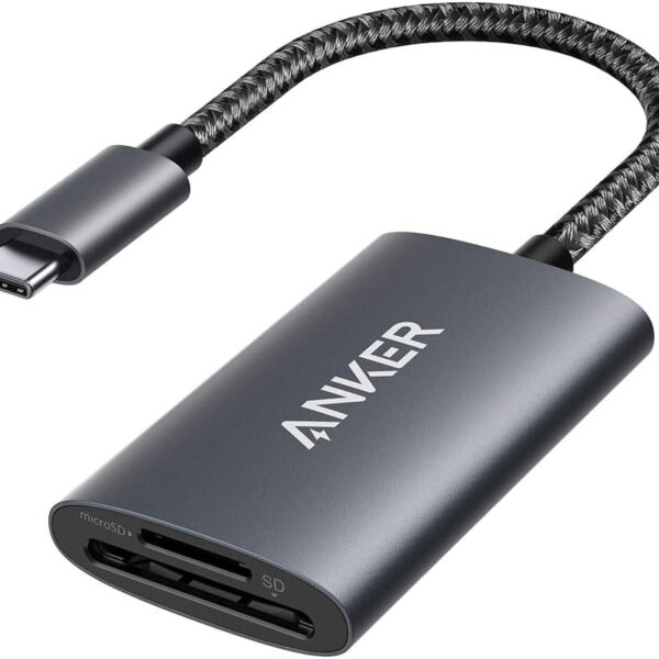 Đầu Đọc Thẻ Nhớ USB-C Hỗ Trợ SD/TF Chuẩn 4.0 Tốc Độ 312MB/S Anker A8328 1 Đầu Đọc Thẻ Nhớ Type C SD/TF Công Nghệ SD 4.0 Tốc Độ 312MB/S Anker A8328