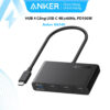 Bộ Chia Cổng USB-C Sang 4 Cổng USB-C Tốc Độ 10Gbps ,Hỗ Trợ 4K@60Hz, Sạc PD 100W Anker A8340 9 Hub USB-C Sang 4 Cổng Type C 10Gbps Hỗ Trợ 4K@60Hz PD 100W Anker A8340