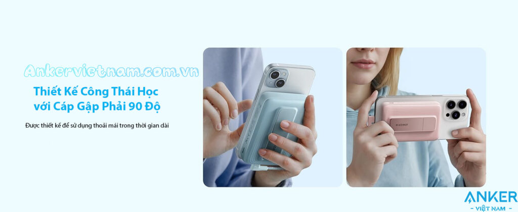 Pin dự phòng từ tính 10000 mah Anker Zolo 1 Cổng C 30W A1685