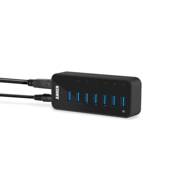 Bộ Chia 7 Cổng USB 3.0 Với 1 Cổng Có Thể Sạc Kèm Nguồn 12V/3A Anker A7505 1 Bộ Hub Chia 7 Cổng USB 3..0 Có 1 Cổng Sạc Anker A7505 Kèm Nguồn 12V3A